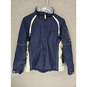 Powder Room Microlite Kids Navy Blue Winter Ski Snowboard Jacket Small 10k/7k